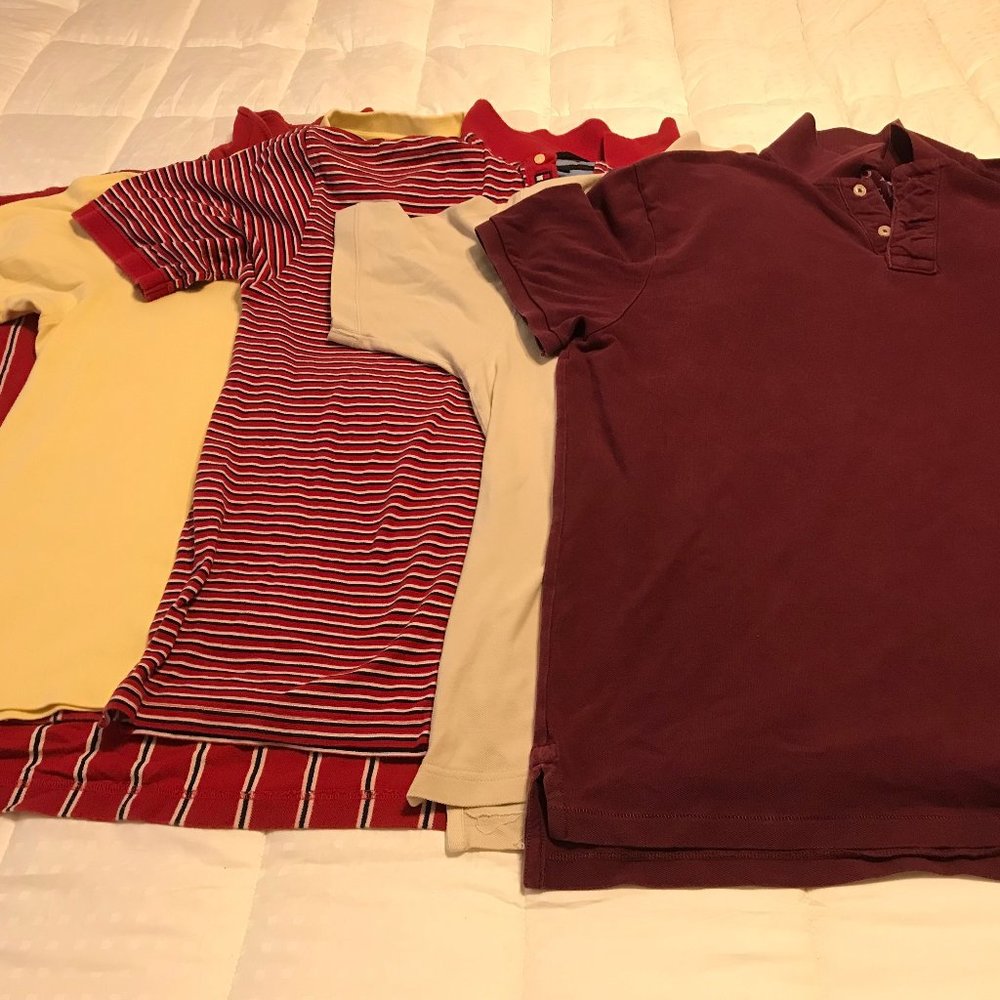 Assorted (set of 5) Short Sleeve Polos 100% Cotton Size XXL